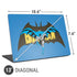 DC Comics Batman Vintage Action Pose Universal Laptop 13in (10.6 x 7.6in) Skin